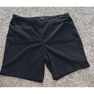 Hilary Radley Women's Black/White Polka Dot shorts‎ size 2X